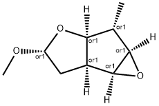 2H-Oxireno[3,4]cyclopenta[1,2-b]furan,hexahydro-4-methoxy-2-methyl-,(1a-alpha-,2-alpha-,2a-alpha-,4-alpha-,5a-alpha-,5b-alpha-)-(9CI) Structure