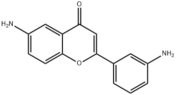 4H-1-Benzopyran-4-one,6-amino-2-(3-aminophenyl)-(9CI) 구조식 이미지