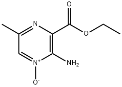 Pyrazinecarboxylic acid, 3-amino-6-methyl-, ethyl ester, 4-oxide Structure