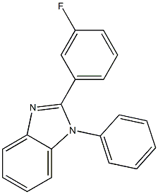 1-Phenyl-2-(3-fluophenyl)benzimidazole Structure