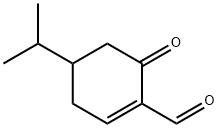 1-Cyclohexene-1-carboxaldehyde,4-(1-methylethyl)-6-oxo-(9CI) 구조식 이미지