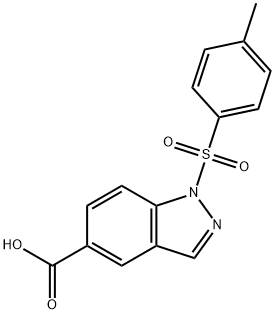 1-tosyl-1H-indazole-5-carboxylic acid(WXC04007) Structure