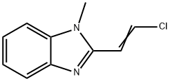1H-Benzimidazole,2-(2-chloroethenyl)-1-methyl-(9CI) 구조식 이미지