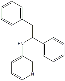 N-(1,2-diphenylethyl)pyridin-3-amine 구조식 이미지