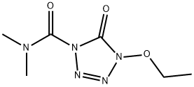 1H-Tetrazole-1-carboxamide,4-ethoxy-4,5-dihydro-N,N-dimethyl-5-oxo-(9CI) 구조식 이미지