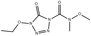1H-Tetrazole-1-carboxamide,4-ethoxy-4,5-dihydro-N-methoxy-N-methyl-5-oxo-(9CI) Structure