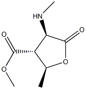 Arabinonicacid,2,3,5-trideoxy-3-(methoxycarbonyl)-2-(methylamino)-,gamma- Structure