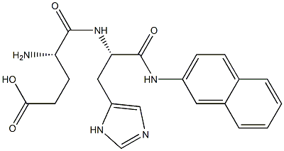 H-Glu-His-βNA 구조식 이미지