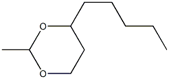 ACETALDEHYDE 1,3-OCTANEDIOL ACETAL Structure