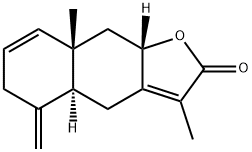 (4aS)-4a,5,6,8a,9,9aβ-Hexahydro-3,8aβ-dimethyl-5-methylenenaphtho[2,3-b]furan-2(4H)-one Structure