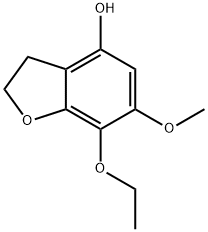 4-Benzofuranol,7-ethoxy-2,3-dihydro-6-methoxy-(9CI) Structure