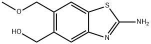 5-Benzothiazolemethanol,2-amino-6-(methoxymethyl)-(9CI) Structure