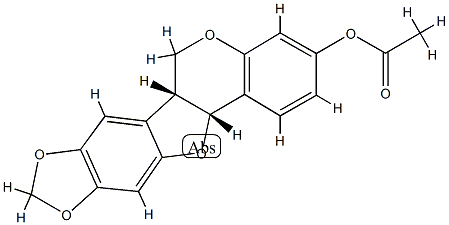 maackiain acetate 구조식 이미지