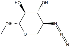 메틸4-아지도-4-데옥시-β-L-자일로피라노사이드 구조식 이미지