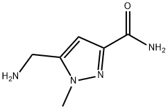 1H-Pyrazole-3-carboxamide,5-(aminomethyl)-1-methyl-(9CI) 구조식 이미지