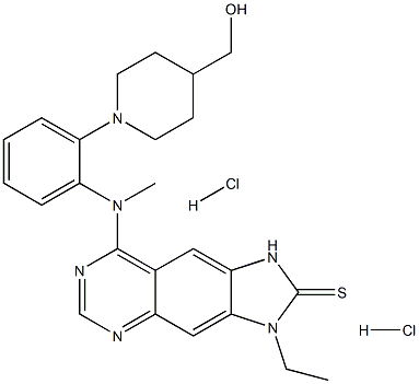 Thioquinapiperifil Dihydrochloride Structure