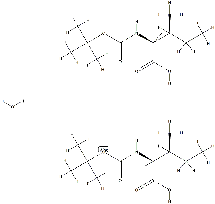 N-Boc-L-isoleucine heMihydrate, 98+% Structure