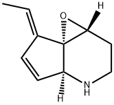 7-에틸리덴-1a,2,3,4,4a,7-헥사하이드로사이클로펜트[b]옥시레노[c]피리딘 구조식 이미지
