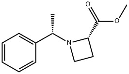 (2S)-메틸1-(1-페닐에틸)아제티딘-2-카르복실레이트 구조식 이미지