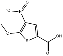 2-티오펜카르복실산,5-메톡시-4-니트로-(9CI) 구조식 이미지