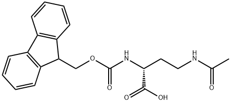 (9H-Fluoren-9-yl)MethOxy]Carbonyl D-Dab(Ac)-OH Structure