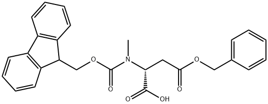 (9H-Fluoren-9-yl)MethOxy]Carbonyl N-Me-D-Asp(OtBu)-OH Structure