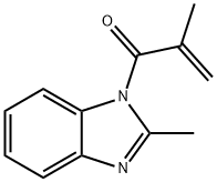 1H-Benzimidazole,2-methyl-1-(2-methyl-1-oxo-2-propenyl)-(9CI) Structure