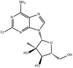 Adenosine, 2-chloro-2'-C-Methyl- 구조식 이미지