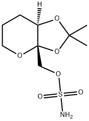 데스-[4,5-O-(1-메틸에틸리덴)]토피라메이트 구조식 이미지