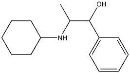 α-[1-(시클로헥실아미노)에틸]벤질알코올 구조식 이미지