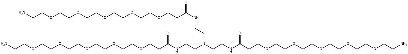 Tri(Amino-PEG5-amide)-amine TFA salt Structure