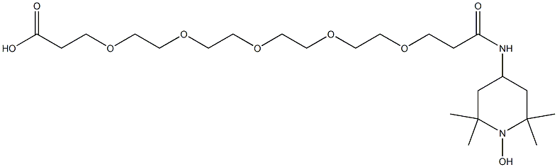 Acid-PEG5-TEMPO Structure