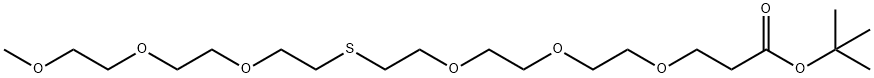 m-PEG3-S-PEG3-t-butyl ester 구조식 이미지
