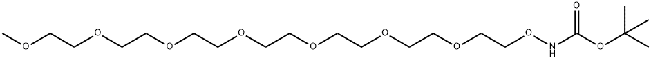 t-Boc-Aminooxy-PEG7-methane Structure