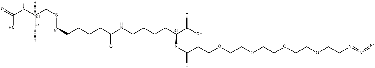 N-(Azido-PEG4)-Biocytin 구조식 이미지
