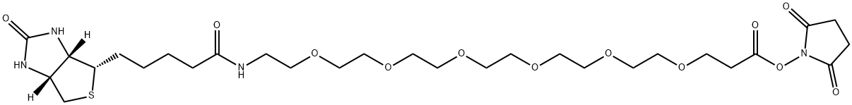 (+)-Biotin-PEG6-NHS Ester 구조식 이미지