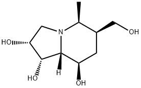 1,2,8-Indolizinetriol, octahydro-6-(hydroxymethyl)-5-methyl-, [1S-(1alpha,2alpha,5ba,6ba,8ba,8aba)]- (9CI) 구조식 이미지