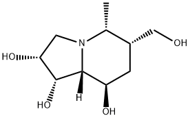 1,2,8-Indolizinetriol, octahydro-6-(hydroxymethyl)-5-methyl-, [1S-(1alpha,2alpha,5alpha,6alpha,8ba,8aba)]- (9CI) Structure