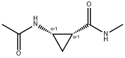 시클로프로판카르복사미드,2-(아세틸아미노)-N-메틸-,(1R,2S)-rel-(9CI) 구조식 이미지