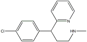 N-desmethylchlorpheniramine 구조식 이미지