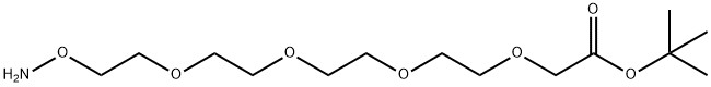 Aminooxy-PEG4-CH2CO2tBu 구조식 이미지