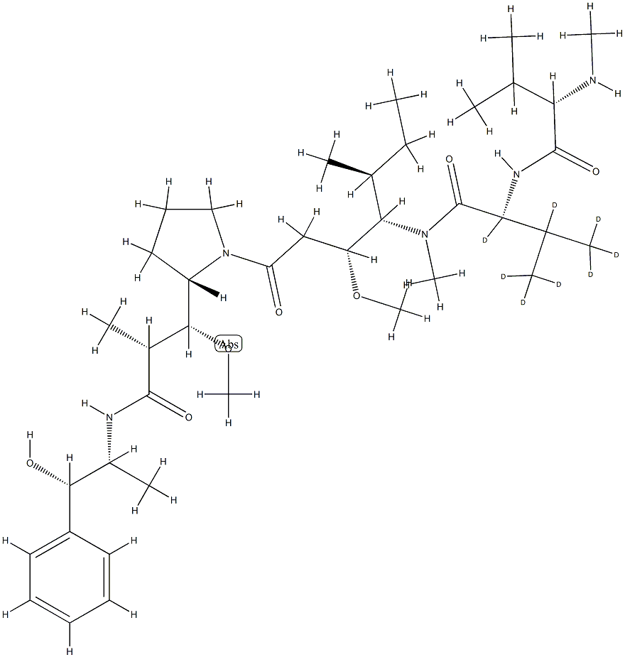 D8-MMAE 구조식 이미지