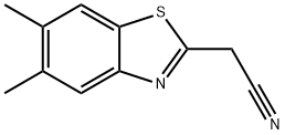 2-벤조티아졸아세토니트릴,5,6-디메틸-(9CI) 구조식 이미지