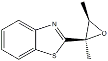 Benzothiazole, 2-[(2R,3R)-2,3-dimethyloxiranyl]-, rel-(-)- (9CI) Structure