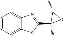 벤조티아졸,2-[(2R,3S)-2,3-디메틸옥시라닐]-,rel-(+)-(9CI) 구조식 이미지