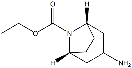 8-Azabicyclo[3.2.1]octane-8-carboxylicacid,3-amino-,ethylester,(3-exo)- 구조식 이미지