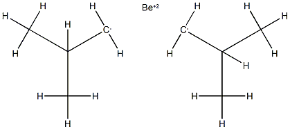 베릴륨(+2)양이온,2-메타니딜프로판 구조식 이미지