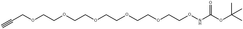 t-Boc-aminooxy-PEG5-propargyl Structure