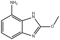 1H-벤즈이미다졸-4-아민,2-메톡시-(9CI) 구조식 이미지