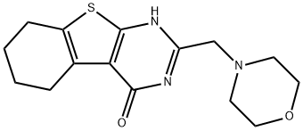 2-(morpholinylmethyl)-4-oxo-3,4,5,6,7,8-hexahydrobenzo(b)thieno(2,3-d)pyrimi Structure